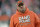FILE - In this Sunday, Dec. 9, 2018 file photo, Cleveland Browns offensive coordinator Freddie Kitchens walks on the field after an NFL football game against the Carolina Panthers in Cleveland. A person familiar with the decision says the Browns have denied requests from other teams to interview offensive coordinator Freddie Kitchens. There has been outside interest in Kitchens, who took over Cleveland’s offense in October, said the person who spoke Thursday, Jan. 3, 2019 on condition of anonymity because the Browns are not commenting during their coaching search other than to confirm completed interviews. (AP Photo/David Richard, File)
