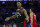 PHILADELPHIA, PA - FEBRUARY 05: Kyle Lowry #7 of the Toronto Raptors reacts in front of Landry Shamet #1 of the Philadelphia 76ers in the fourth quarter at the Wells Fargo Center on February 5, 2019 in Philadelphia, Pennsylvania. The Raptors defeated the 76ers 119-107. NOTE TO USER: User expressly acknowledges and agrees that, by downloading and or using this photograph, User is consenting to the terms and conditions of the Getty Images License Agreement. (Photo by Mitchell Leff/Getty Images)