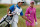 SOUTHAMPTON, NY - JUNE 30: Jessica Korda walks with her boyfriend/caddie Johnny DelPrete during the final round of the 2013 U.S. Women's Open at Sebonack Golf Club on June 30, 2013 in Southampton, New York. (Photo by Scott Halleran/Getty Images)