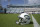 A New York Jets helmet sits on the field during warmups before an NFL football game against the Jacksonville Jaguars Sunday, Sept. 30, 2018, in Jacksonville, Fla. (AP Photo/Phelan M. Ebenhack)