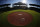 This is the view from behind the pitcher's mound at McKechnie Field, spring training home of the Pittsburgh Pirates in Bradenton, Fla., Monday, Feb. 10, 2014.  (AP Photo/Gene J. Puskar)