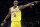 Los Angeles Lakers guard Rajon Rondo (9) yells to a teammate in the fourth quarter of an NBA basketball game against the Boston Celtics, Thursday, Feb. 7, 2019, in Boston. The Lakers won 129-128. (AP Photo/Elise Amendola)