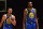 PHILADELPHIA, PA - MARCH 2: Stephen Curry #30 and Kevin Durant #35 of the Golden State Warriors look on during the game against the Philadelphia 76ers on March 2, 2019 at the Wells Fargo Center in Philadelphia, Pennsylvania. NOTE TO USER: User expressly acknowledges and agrees that, by downloading and/or using this photograph, user is consenting to the terms and conditions of the Getty Images License Agreement. Mandatory Copyright Notice: Copyright 2019 NBAE (Photo by Jesse D. Garrabrant/NBAE via Getty Images)
