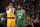 BOSTON, MA - FEBRUARY 7: LeBron James #23 of the Los Angeles Lakers and Kyrie Irving #11 of the Boston Celtics talk during the game on February 7, 2019 at the TD Garden in Boston, Massachusetts. NOTE TO USER: User expressly acknowledges and agrees that, by downloading and/or using this photograph, user is consenting to the terms and conditions of the Getty Images License Agreement. Mandatory Copyright Notice: Copyright 2019 NBAE (Photo by Brian Babineau/NBAE via Getty Images)