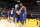 LOS ANGELES, CA - JANUARY 21: Stephen Curry #30 of the Golden State Warriors and Jordan Bell #2 of the Golden State Warriors seen on court following the game against the Los Angeles Lakers on January 21, 2019 at STAPLES Center in Los Angeles, California. NOTE TO USER: User expressly acknowledges and agrees that, by downloading and/or using this Photograph, user is consenting to the terms and conditions of the Getty Images License Agreement. Mandatory Copyright Notice: Copyright 2019 NBAE (Photo by Andrew D. Bernstein/NBAE via Getty Images)
