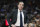 Brooklyn Nets head coach Kenny Atkinson looks at the scoreboard in the first half during an NBA basketball game against the Utah Jazz Saturday, March 16, 2019, in Salt Lake City. (AP Photo/Rick Bowmer)