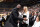 LOS ANGELES, CA - MARCH 11:  Magic Johnson and Jeanie Buss exchange a hug during the game between the Los Angeles Lakers and Cleveland Cavaliers on March 11, 2018 at STAPLES Center in Los Angeles, California. NOTE TO USER: User expressly acknowledges and agrees that, by downloading and/or using this Photograph, user is consenting to the terms and conditions of the Getty Images License Agreement. Mandatory Copyright Notice: Copyright 2018 NBAE (Photo by Andrew D. Bernstein/NBAE via Getty Images)