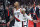 Portland Trail Blazers guard Damian Lillard celebrates after Game 5 of an NBA basketball first-round playoff series against the Oklahoma City Thunder, Tuesday, April 23, 2019, in Portland, Ore. The Trail Blazers won 118-115. (AP Photo/Craig Mitchelldyer)