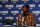 OAKLAND, CA - APRIL 28: Kevin Durant #35 of the Golden State Warriors talks at the press conference after Game One of the Western Conference Semi-Finals of the 2019 NBA Playoffs against the Houston Rockets on April 28, 2019 at ORACLE Arena in Oakland, California. NOTE TO USER: User expressly acknowledges and agrees that, by downloading and or using this photograph, User is consenting to the terms and conditions of the Getty Images License Agreement. Mandatory Copyright Notice: Copyright 2019 NBAE (Photo by Noah Graham/NBAE via Getty Images)
