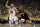 Houston Rockets' Chris Paul, right, drives the ball against Golden State Warriors' Stephen Curry (30) during the first half of Game 5 of a second-round NBA basketball playoff series Wednesday, May 8, 2019, in Oakland, Calif. (AP Photo/Ben Margot)