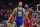 Golden State Warriors guard Stephen Curry (30) walks upcourt after a play during the second half in Game 6 of the team's second-round NBA basketball playoff series against the Houston Rockets, Friday, May 10, 2019, in Houston. Golden State won 118-113, winning the series. (AP Photo/Eric Gay)