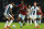 WEST BROMWICH, ENGLAND - MAY 14:  Tammy Abraham of Aston Villa goes between Kyle Bartley and Chris Brunt of West Bromwich Albion during the Sky Bet Championship Play-off semi final second leg match between West Bromwich Albion and Aston Villa at The Hawthorns on May 14, 2019 in West Bromwich, England. (Photo by David Rogers/Getty Images )
