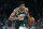 Milwaukee Bucks' Giannis Antetokounmpo brings the ball up court during the first half of Game 4 of a second round NBA basketball playoff series against the Boston Celtics in Boston, Monday, May 6, 2019. (AP Photo/Michael Dwyer)