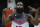 United States' James Harden reacts during the final World Basketball match between the United States and Serbia at the Palacio de los Deportes stadium in Madrid, Spain, Sunday, Sept. 14, 2014. (AP Photo/Daniel Ochoa de Olza)