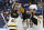 Tuukka Rask and David Pastrnak celebrate their 7-2 victory over the Blues in Game 3 of the Stanley Cup Final.
