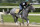 Favored Tacitus trains for Saturday's Belmont Stakes in New York.
