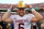 DALLAS, TX - OCTOBER 14:  Baker Mayfield #6 of the Oklahoma Sooners wears the Golden Hat Trophy after the 29-24 win over the Texas Longhorns at Cotton Bowl on October 14, 2017 in Dallas, Texas.  (Photo by Richard W. Rodriguez/Getty Images)