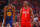 HOUSTON, TX - MAY 6: Kevin Durant #35 of the Golden State Warriors and Chris Paul #3 of the Houston Rockets smile during Game Four of the Western Conference Semifinals of the 2019 NBA Playoffs on May 6, 2019 at the Toyota Center in Houston, Texas. NOTE TO USER: User expressly acknowledges and agrees that, by downloading and/or using this photograph, user is consenting to the terms and conditions of the Getty Images License Agreement. Mandatory Copyright Notice: Copyright 2019 NBAE (Photo by Bill Baptist/NBAE via Getty Images)