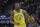 Golden State Warriors guard Andre Iguodala (9) against the Denver Nuggets during an NBA basketball game in Oakland, Calif., Tuesday, April 2, 2019. (AP Photo/Jeff Chiu)