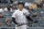New York Yankees' Giancarlo Stanton reacts after striking out to Baltimore Orioles relief pitcher Paul Fry during the eighth inning of an opening day baseball game at Yankee Stadium, Thursday, March 28, 2019, in New York. The Yankees won 7-2. (AP Photo/Julio Cortez)