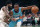 Boston Celtics guard Kyrie Irving, left, tries to stop Charlotte Hornets guard Kemba Walker, right, on a drive to the basket during the first quarter of a preseason basketball game in Boston, Sunday, Sept. 30, 2018. (AP Photo/Charles Krupa)