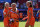 VALENCIENNES, FRANCE - JUNE 29: (L-R) Kika van Es of Holland Women, Danielle van de Donk of Holland Women, Lieke Martens of Holland Women celebrates the victory during the  World Cup Women  match between Italy  v Holland  at the Stade du Hainaut on June 29, 2019 in Valenciennes France (Photo by Eric Verhoeven/Soccrates/Getty Images)