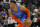 Oklahoma City Thunder guard Russell Westbrook looks on in the first half during an NBA basketball game against the Utah Jazz Monday, March 11, 2019, in Salt Lake City. (AP Photo/Rick Bowmer)