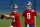 New York Giants quarterback Eli Manning passes in front of quarterback Daniel Jones during an NFL football practice Monday, May 20, 2019, in East Rutherford, N.J. (AP Photo/Adam Hunger)