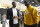 EL SEGUNDO, CA - JULY 13: Anthony Davis (R) talks with  LeBron James after during a press conference where Davis was introduced as the newest player of the Los Angeles Lakers at UCLA Health Training Center on July 13, 2019 in El Segundo, California. NOTE TO USER: User expressly acknowledges and agrees that, by downloading and/or using this Photograph, user is consenting to the terms and conditions of the Getty Images License Agreement. (Photo by Kevork Djansezian/Getty Images)
