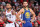PORTLAND, OR - MAY 20:  Damian Lillard #0 of the Portland Trail Blazers and Stephen Curry #30 of the Golden State Warriors look on during Game Four of the Western Conference Finals on May 20, 2019 at the Moda Center in Portland, Oregon. NOTE TO USER: User expressly acknowledges and agrees that, by downloading and/or using this photograph, user is consenting to the terms and conditions of the Getty Images License Agreement. Mandatory Copyright Notice: Copyright 2019 NBAE (Photo by Sam Forencich/NBAE via Getty Images)
