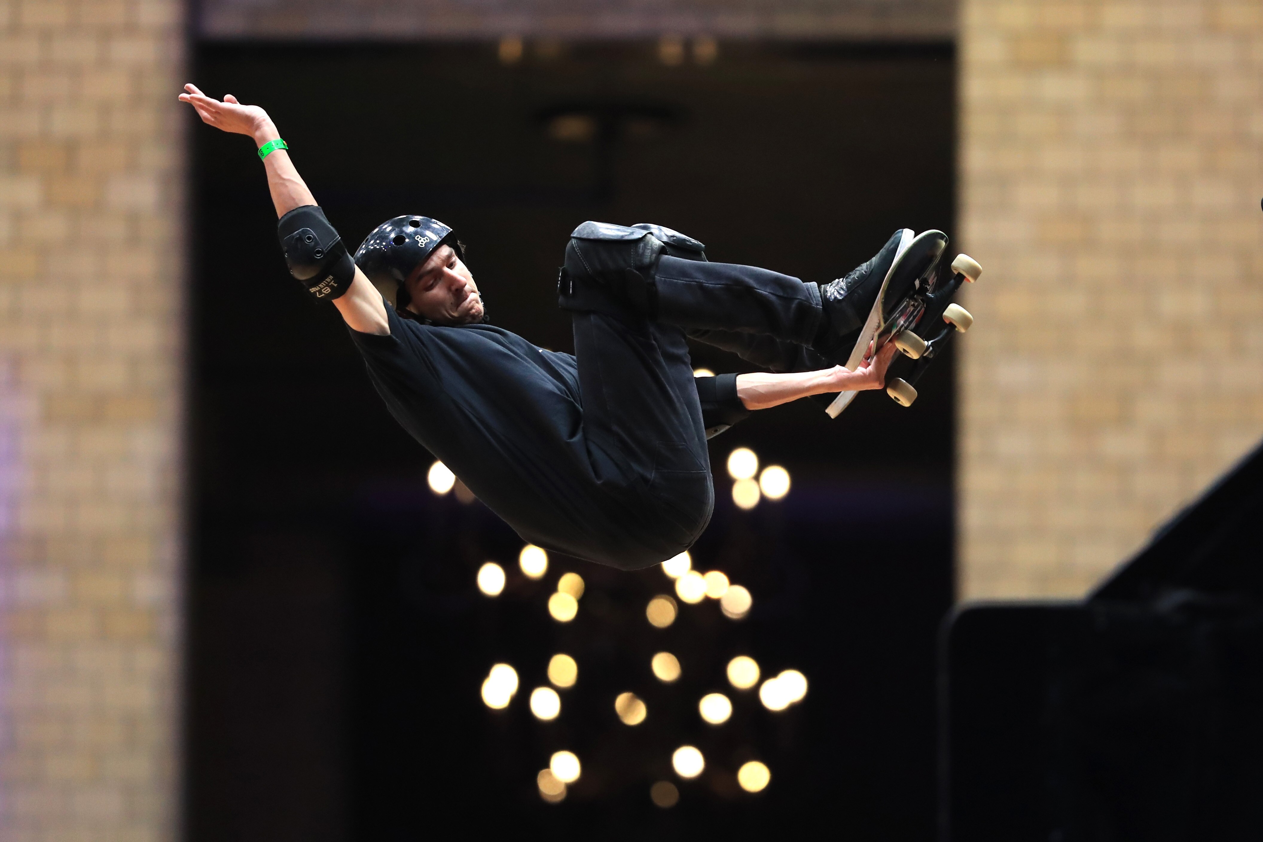 MINNEAPOLIS, MINNESOTA - AUGUST 01: Mitchie Brusco competes in Skateboard Vert at the X Games Minneapolis 2019 at U.S. Bank Stadium on August 01, 2019 in Minneapolis, Minnesota. (Photo by Sean M. Haffey/Getty Images)