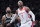 Houston Rockets forward Carmelo Anthony (7) and Brooklyn Nets guard Allen Crabbe (33) vie for position during a free throw during the second half of an NBA basketball game, Friday, Nov. 2, 2018, in New York. The Rockets won 119-111. (AP Photo/Mary Altaffer)