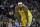 Golden State Warriors center DeMarcus Cousins against the Denver Nuggets during an NBA basketball game in Oakland, Calif., Tuesday, April 2, 2019. (AP Photo/Jeff Chiu)