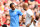 LONDON, ENGLAND - AUGUST 04: Pep Guardiola, Manager of Manchester City talks to Leroy Sane of Manchester City as he leaves the pitch with an injury during the FA Community Shield match between Liverpool and Manchester City at Wembley Stadium on August 04, 2019 in London, England. (Photo by Clive Mason/Getty Images)