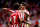 MADRID, SPAIN - AUGUST 18: (L-R) Joao Felix of Atletico Madrid, Morata of Atletico Madrid  during the La Liga Santander  match between Atletico Madrid v Getafe at the Estadio Wanda Metropolitano on August 18, 2019 in Madrid Spain (Photo by David S. Bustamante/Soccrates/Getty Images)