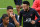 Paris Saint-Germain's Brazilian forward Neymar (R) jokes with Paris Saint-Germain's Brazilian defender Thiago Silva during a training session in Saint-Germain-en-Laye, west of Paris, on August 17, 2019, on the eve of the French L1 football match between Paris Saint-Germain (PSG) and Rennes. (Photo by FRANCK FIFE / AFP)        (Photo credit should read FRANCK FIFE/AFP/Getty Images)