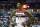 Washington Wizards center Dwight Howard (21) waits as a free throw shot is made during the first half of an NBA basketball game against the New York Knicks, Sunday, Nov. 4, 2018, in Washington. (AP Photo/Al Drago)