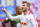 Leipzig's Timo Werner, right, celebrates after scoring his side's 2nd goal during the German Bundesliga soccer match between RB Leipzig and VfL Wolfsburg in Leipzig, Germany, Saturday, April 13, 2019. (AP Photo/Jens Meyer)