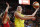 Seattle Storm forward Breanna Stewart (30) shoots as Washington Mystics forward Elena Delle Donne (11) defends during the second half of Game 3 of the WNBA basketball finals, Wednesday, Sept. 18 2018, in Fairfax, Va. The Seattle Storm won 98-82. (AP Photo/Carolyn Kaster)