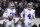 Dallas Cowboys running back Ezekiel Elliott, left, celebrates after catching a touchdown pass from quarterback Dak Prescott (4) during the second half of an NFL football game against the Philadelphia Eagles, Sunday, Nov. 11, 2018, in Philadelphia. (AP Photo/Matt Rourke)