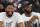 LAS VEGAS, NEVADA - SEPTEMBER 24:  Anthony Davis (L) and LeBron James of the Los Angeles Lakers laugh while attending Game Four of the 2019 WNBA Playoff semifinals between the Washington Mystics and the Las Vegas Aces at the Mandalay Bay Events Center on September 24, 2019 in Las Vegas, Nevada. The Mystics defeated the Aces 94-90 and won the series 3-1. NOTE TO USER: User expressly acknowledges and agrees that, by downloading and or using this photograph, User is consenting to the terms and conditions of the Getty Images License Agreement.  (Photo by Ethan Miller/Getty Images)