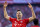 MUNICH, GERMANY - OCTOBER 26: Robert Lewandowski of FC Bayern Muenchen celebrates after scoring his team's second goal during the Bundesliga match between FC Bayern Muenchen and 1. FC Union Berlin at Allianz Arena on October 26, 2019 in Munich, Germany. (Photo by TF-Images/Getty Images)