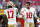 GLENDALE, ARIZONA - OCTOBER 31: Quarterback Jimmy Garoppolo #10 of the San Francisco 49ers greets teammate Emmanuel Sanders #17 prior to the NFL football game against the Arizona Cardinals at State Farm Stadium on October 31, 2019 in Glendale, Arizona. (Photo by Ralph Freso/Getty Images)