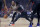 San Antonio Spurs guard DeMar DeRozan (10) drives against Los Angeles Clippers guard Patrick Beverley (21) during the first half of an NBA basketball game in Los Angeles, Thursday, Oct. 31, 2019. (AP Photo/Alex Gallardo)