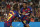Barcelona's Ansu Fati, right, celebrates with teammate Barcelona's Antoine Griezmann after scoring the opening goal during the Spanish La Liga soccer match between FC Barcelona and Valencia CF at the Camp Nou stadium in Barcelona, Spain, Saturday, Sep. 14, 2019. (AP Photo/Joan Monfort)