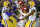 LSU Tigers wide receiver Ja'Marr Chase (1) celebrates a touchdown against Arkansas with LSU wide receiver Justin Jefferson (2) in the first half of an NCAA college football game in Baton Rouge, La., Saturday, Nov. 23, 2019. (AP Photo/Matthew Hinton)