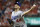 Los Angeles Dodgers starting pitcher Rich Hill throws against the Washington Nationals during the first inning in Game 4 of a baseball National League Division Series, Monday, Oct. 7, 2019, in Washington. (AP Photo/Alex Brandon)