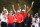 MELBOURNE, AUSTRALIA - DECEMBER 15:  Justin Thomas of the United States team, Gary Woodland of the United States team, Tony Finau of the United States team, Xander Schauffele of the United States team and Webb Simpson of the United States team celebrate winning the Presidents Cup during Sunday Singles matches on day four of the 2019 Presidents Cup at Royal Melbourne Golf Course on December 15, 2019 in Melbourne, Australia. (Photo by Quinn Rooney/Getty Images)