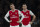 LONDON, ENGLAND - DECEMBER 05: A dejected Mesut Ozil and Granit Xhaka of Arsenal wait to kick off after Brighton and Hove Albion score their second goal during to the Premier League match between Arsenal FC and Brighton & Hove Albion at Emirates Stadium on December 05, 2019 in London, United Kingdom. (Visionhaus)