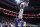 Villanova's Saddiq Bey (41) goes up for a dunk past Kansas's Ochai Agbaji (30) during the first half of an NCAA college basketball game, Saturday, Dec. 21, 2019, in Philadelphia. (AP Photo/Matt Slocum)